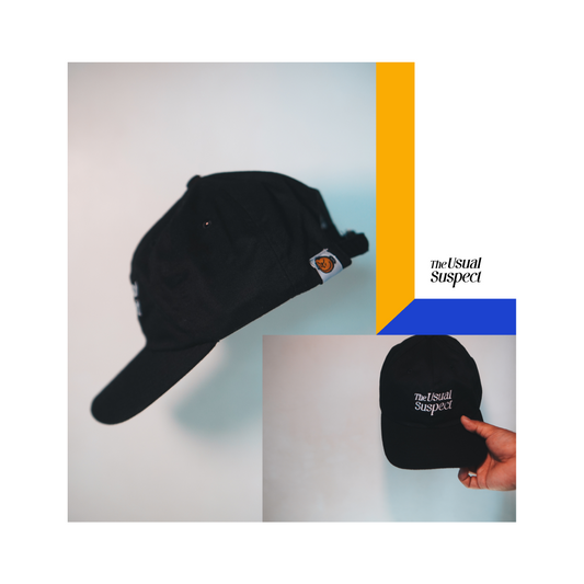 Typography Cap (Black)