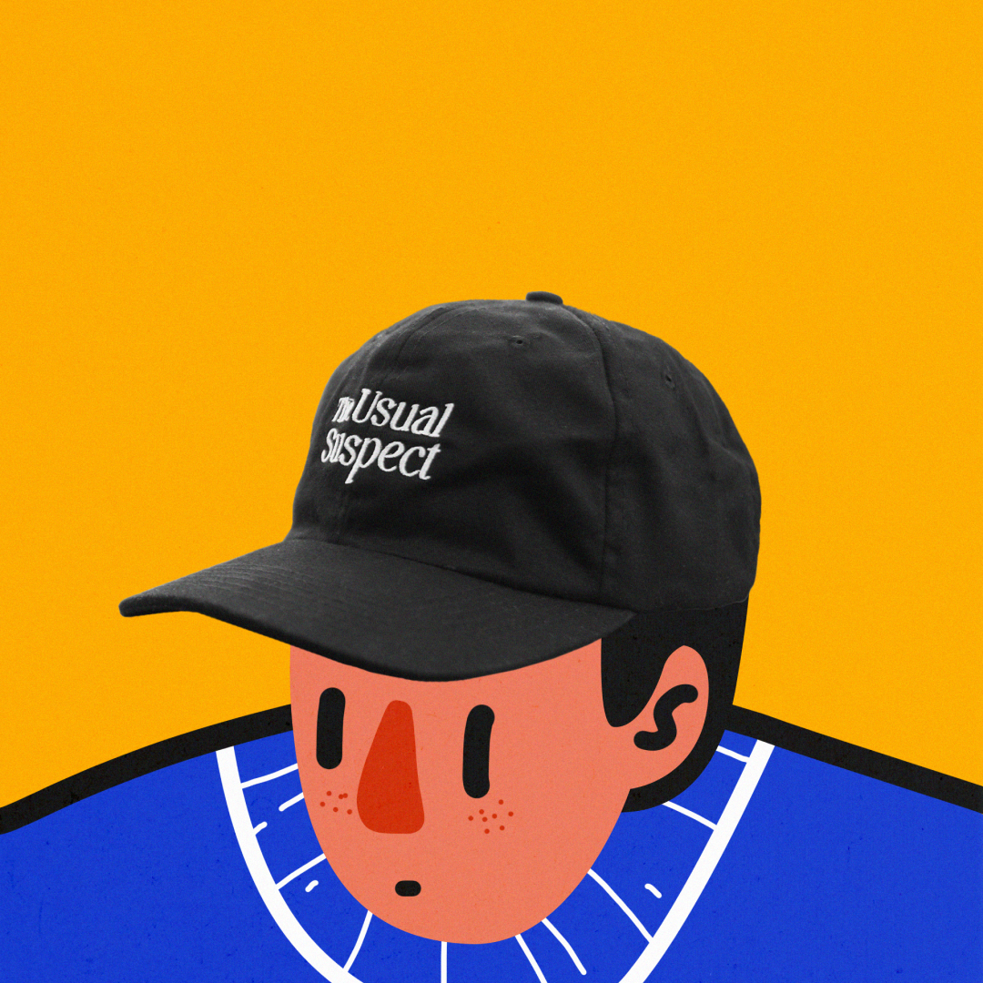 Typography Cap (Black)