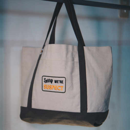 Sorry We're Suspects Totebag